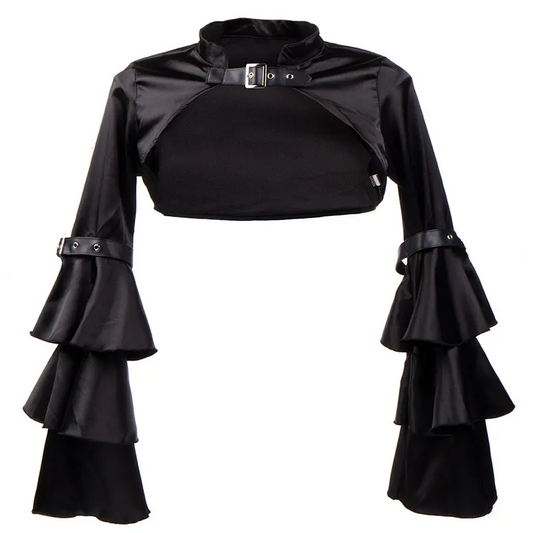 Wholesale Gothic Long Sleeve Coat for Women - Fashion Diablo Shaped Design