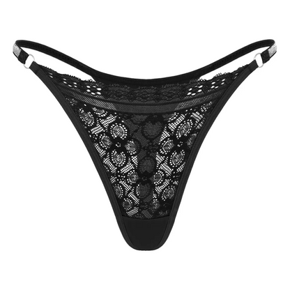 Sexy Lace Stitching Low Waist Thong Women