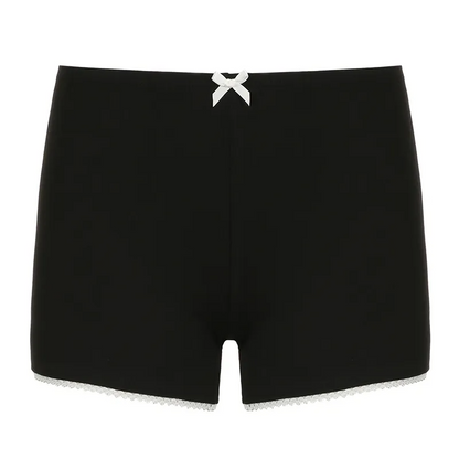 Wholesale Summer Women Casual Solid Color Low Waist Lace Shorts
