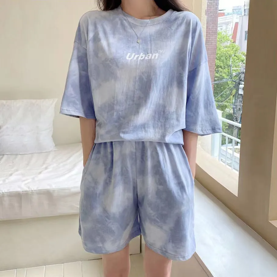 Tie-Dye T-Shirt & Shorts Set – Women’s Athleisure Wholesale