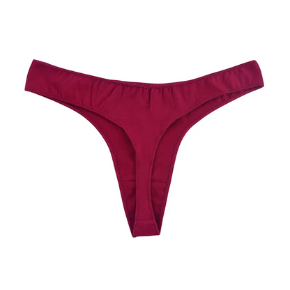 Sexy Solid Color Breathable Thong Women