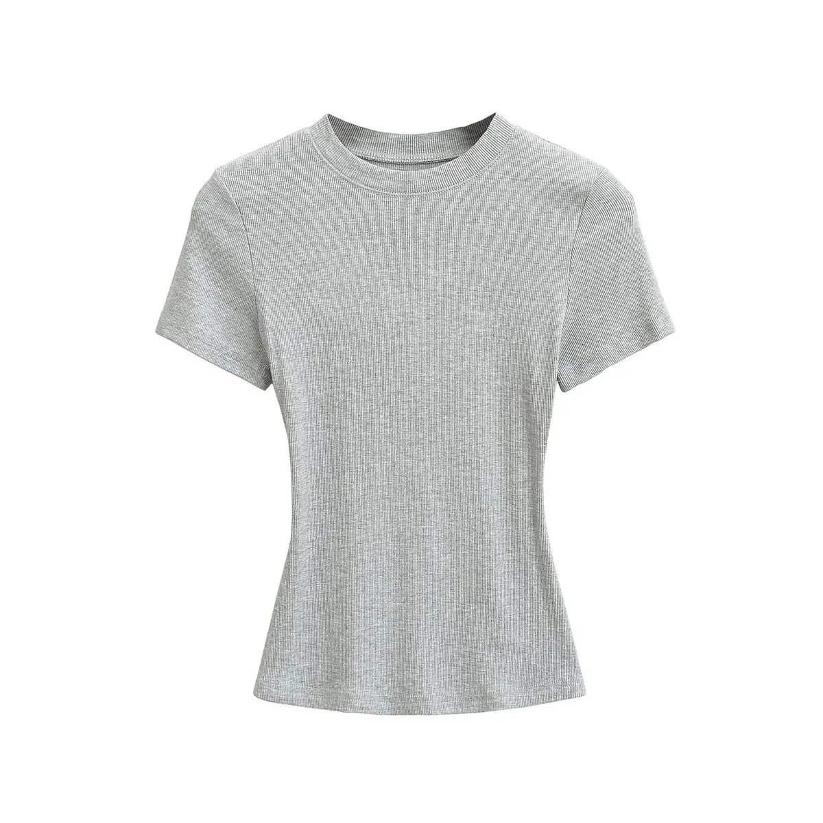 Wholesale Women Short Sleeve T-Shirt – Casual Fit Solid Color