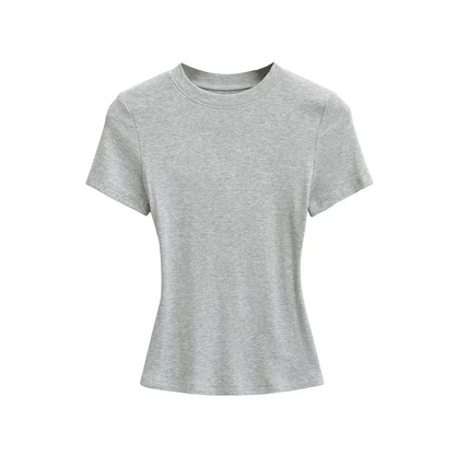 Wholesale Women Short Sleeve T-Shirt – Casual Fit Solid Color