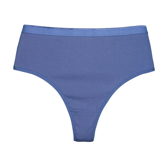 Sexy High Waist Solid Color Thong Women