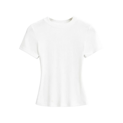 Wholesale Women Short Sleeve T-Shirt – Casual Fit Solid Color