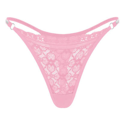 Sexy Lace Stitching Low Waist Thong Women