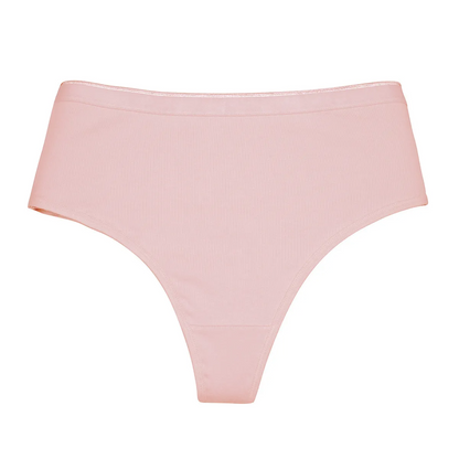 Sexy High Waist Solid Color Thong Women