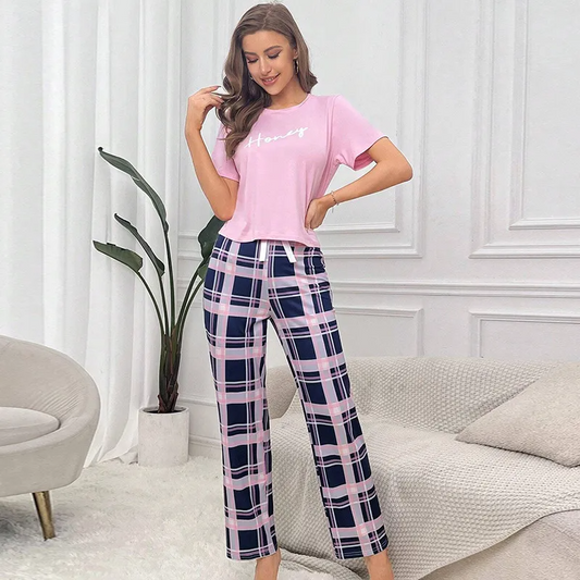 Printed 2-Piece Pajamas for Women