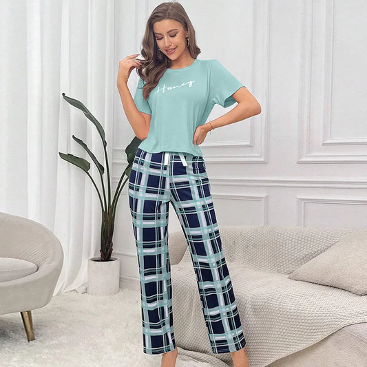 Printed 2-Piece Pajamas for Women