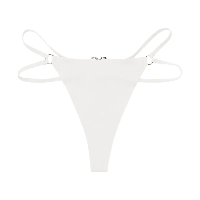 Ice Silk Seamless Double Tape Thong Women