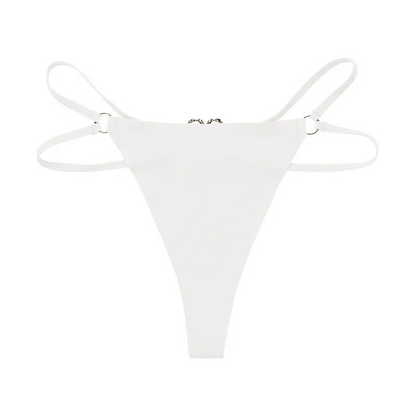 Ice Silk Seamless Double Tape Thong Women
