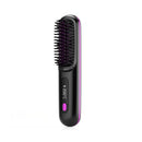 2 In 1 Straight Hair Comb Wireless Hair Straightener Brush Hair Fast Heating Portable Hot Curler USB Charging MultyPros