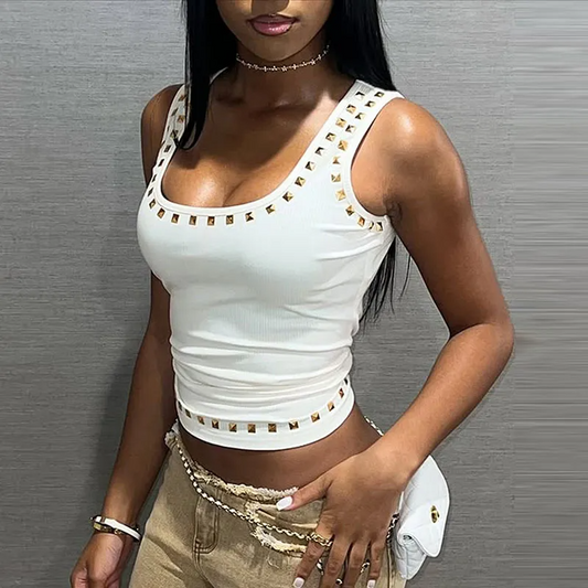 Summer Rivet Tank Top for Women