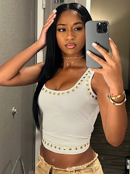 Summer Rivet Tank Top for Women