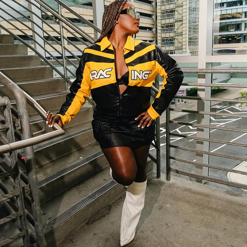 Custom Women’s Embroidered Lapel Jacket