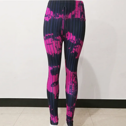 Tie-Dye High Waist Sport Leggings – Wholesale XS–XL Women