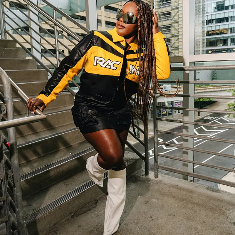Custom Women’s Embroidered Lapel Jacket