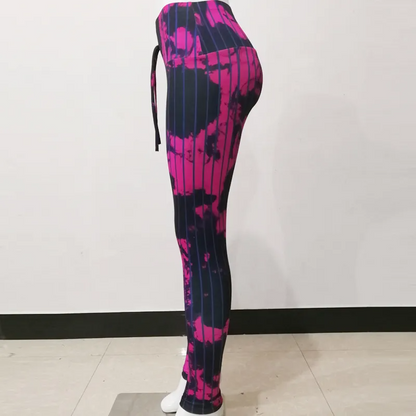 Tie-Dye High Waist Sport Leggings – Wholesale XS–XL Women
