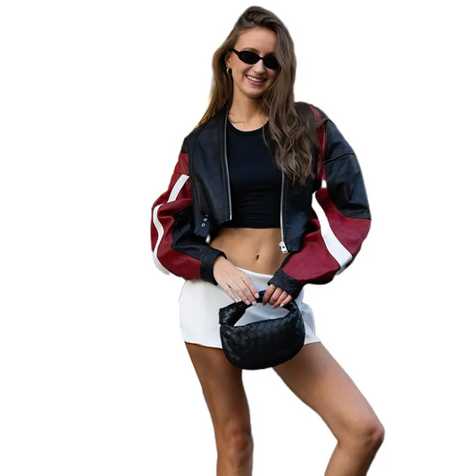 Leather Bomber Jacket Women – Stylish & Trendy Outerwear