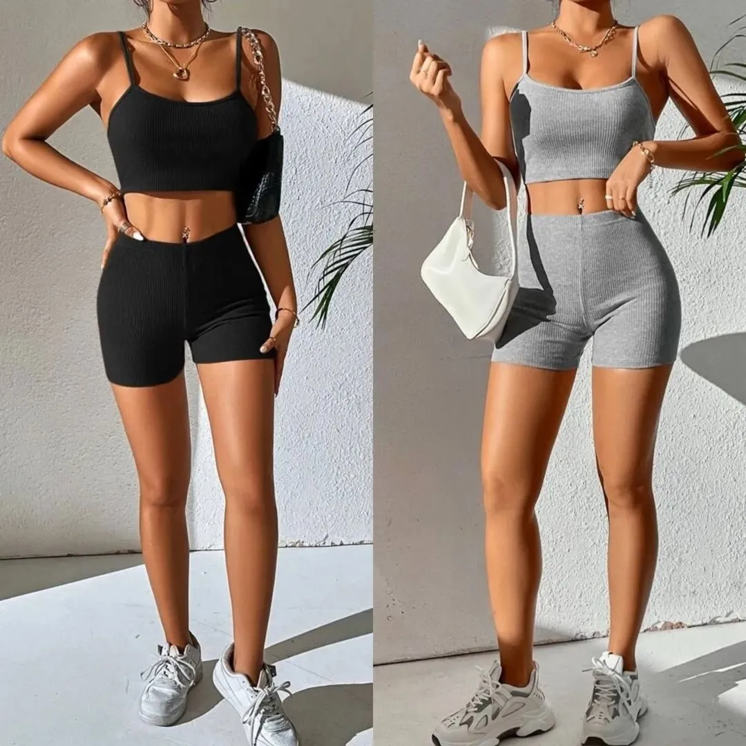 Sexy Camisole & Shorts Set – Wholesale Women’s Two-Piece