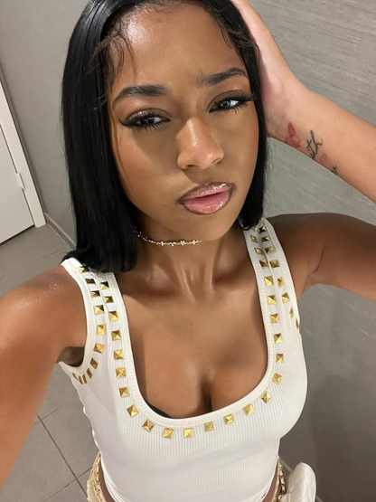 Summer Rivet Tank Top for Women