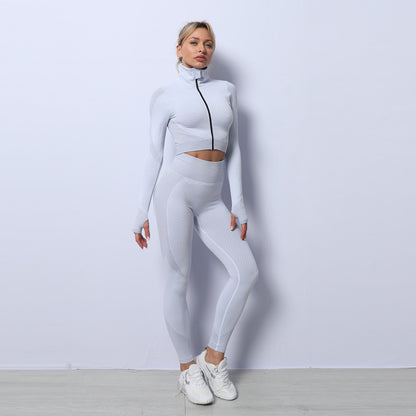 Women's 3PCS Seamless Yoga Set | Gym Outfit & Tracksuit
