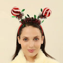 Christmas Headband Decoration Deer Horn Bell