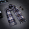 Autumn And Winter Black And White Plaid Plus-sized Thickening Thermal Men's And Women's Scarf