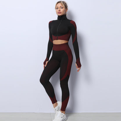 Women's 3PCS Seamless Yoga Set | Gym Outfit & Tracksuit