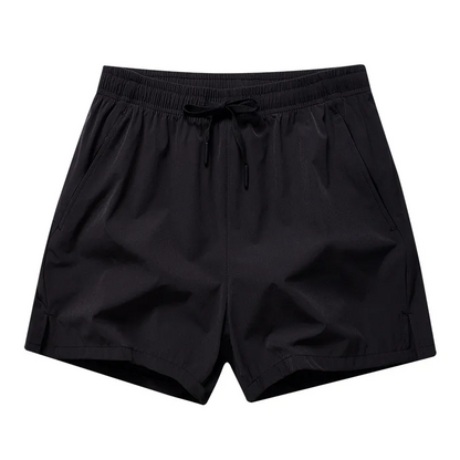 Multypros black summer activewear wholesale shorts with elastic waistband and drawstring