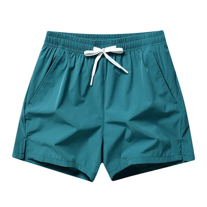 Multypros teal summer activewear wholesale lightweight pajama shorts with white drawstring