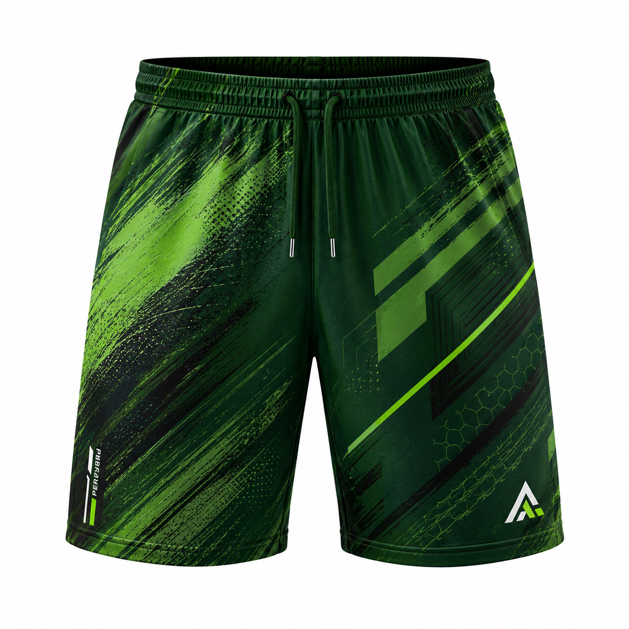 Custom Green Sublimated Men's Athletic Shorts | Performance Sportswear