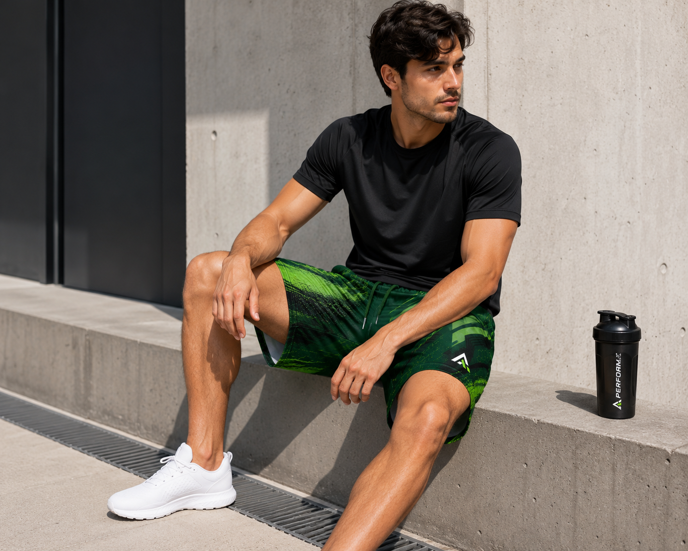 Custom Green Sublimated Men's Athletic Shorts | Performance Sportswear - Image 3