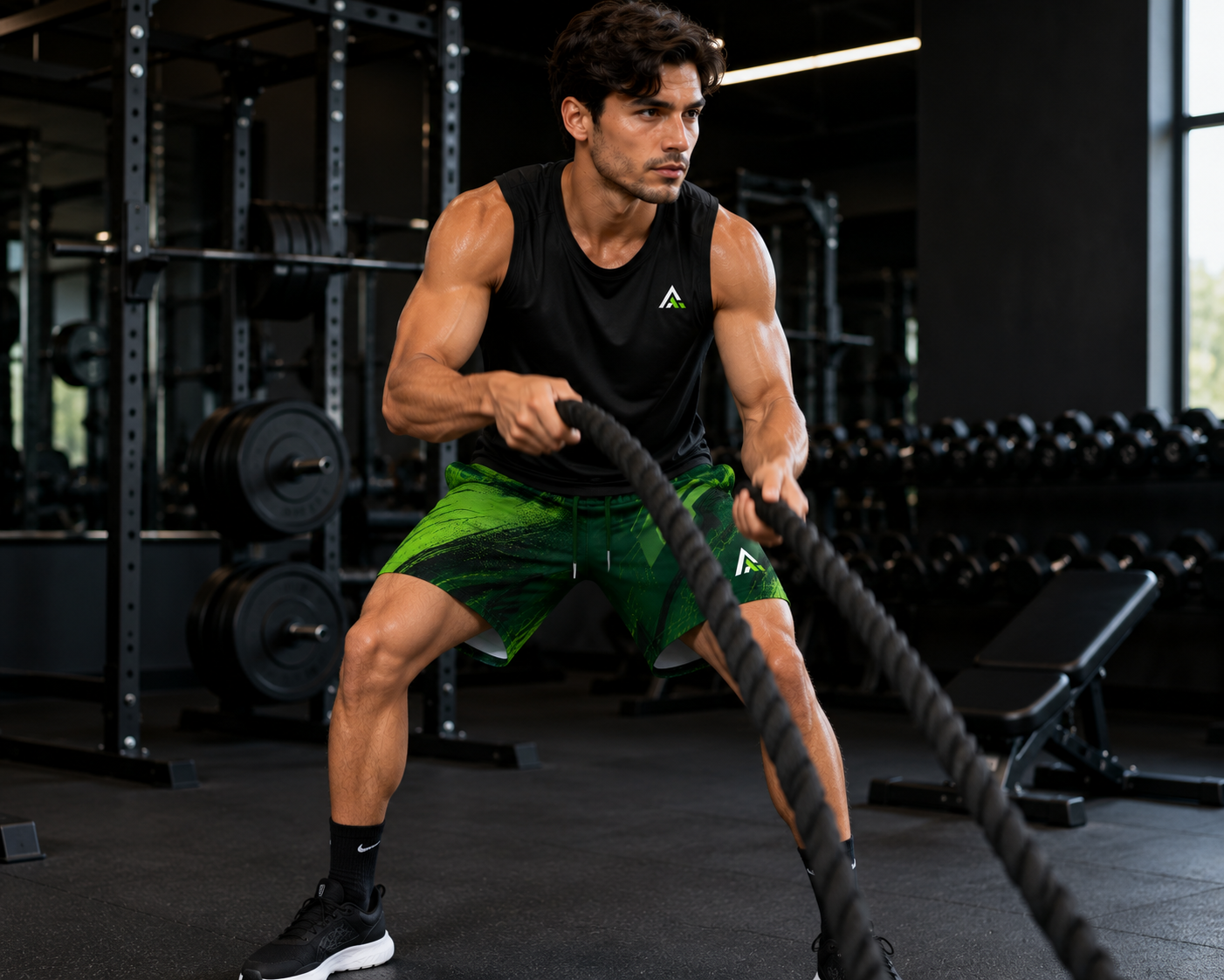 Custom Green Sublimated Men's Athletic Shorts | Performance Sportswear - Image 4