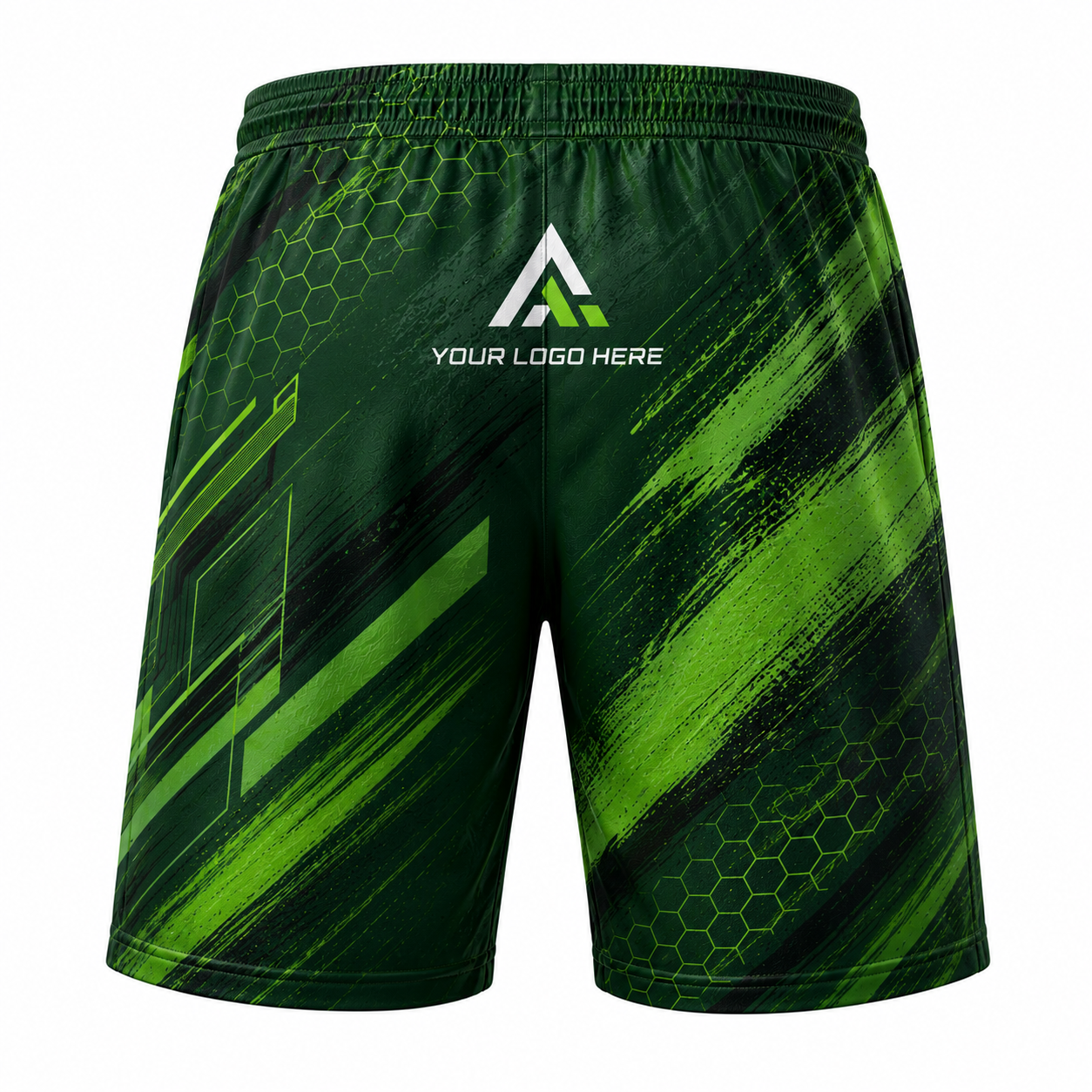 Custom Green Sublimated Men's Athletic Shorts | Performance Sportswear - Image 5
