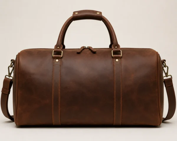 Custom Leather Duffle Bag Manufacturer | Bulk & Private Label
