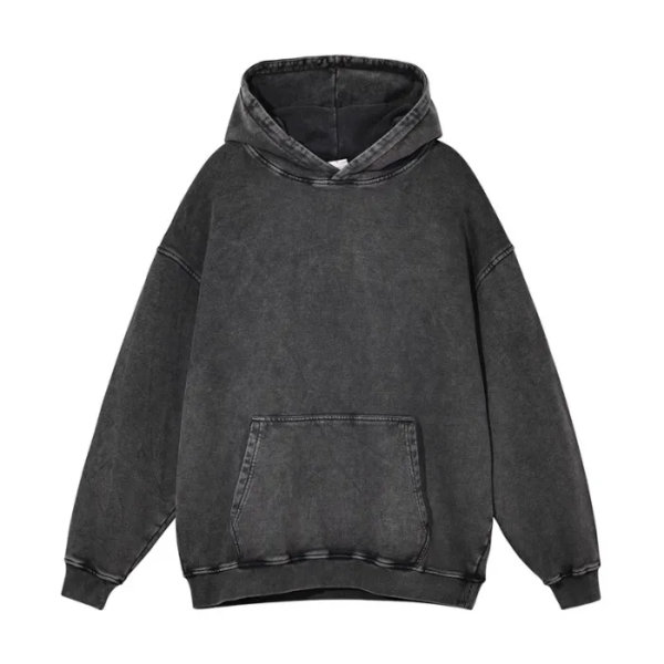 Vintage Washed Oversized Hoodie – Premium Cotton Pullover Sweatshirt for Men & Women
