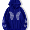 color_Blue-1-1.png Black Butterfly Graphic Zip-Up Hoodie – Premium Cotton Streetwear Jacket for Men & Women