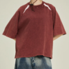 Men's Oversized Washed Black Raglan T-Shirt | Custom Manufacturing