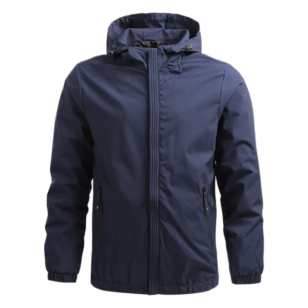 color_Dark-Blue-1.png Men's Black Hooded Windbreaker Jacket | Custom Apparel Manufacturing