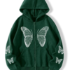 color_Dark-Green-1.png Black Butterfly Graphic Zip-Up Hoodie – Premium Cotton Streetwear Jacket for Men & Women
