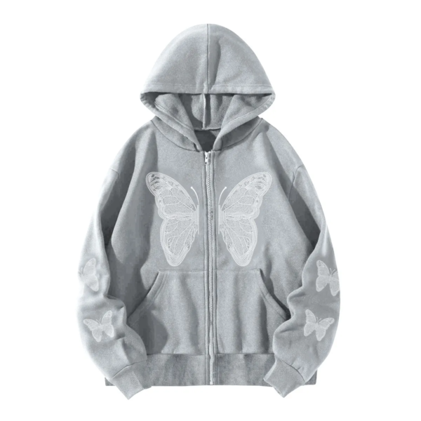 color_Light-Grey-1-1.png Black Butterfly Graphic Zip-Up Hoodie – Premium Cotton Streetwear Jacket for Men & Women