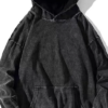 Vintage Washed Oversized Hoodie – Premium Cotton Pullover Sweatshirt for Men & Women