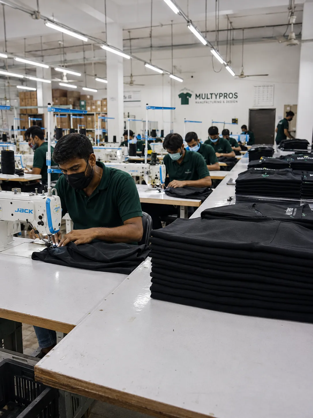 Multypros clothing manufacturing floor