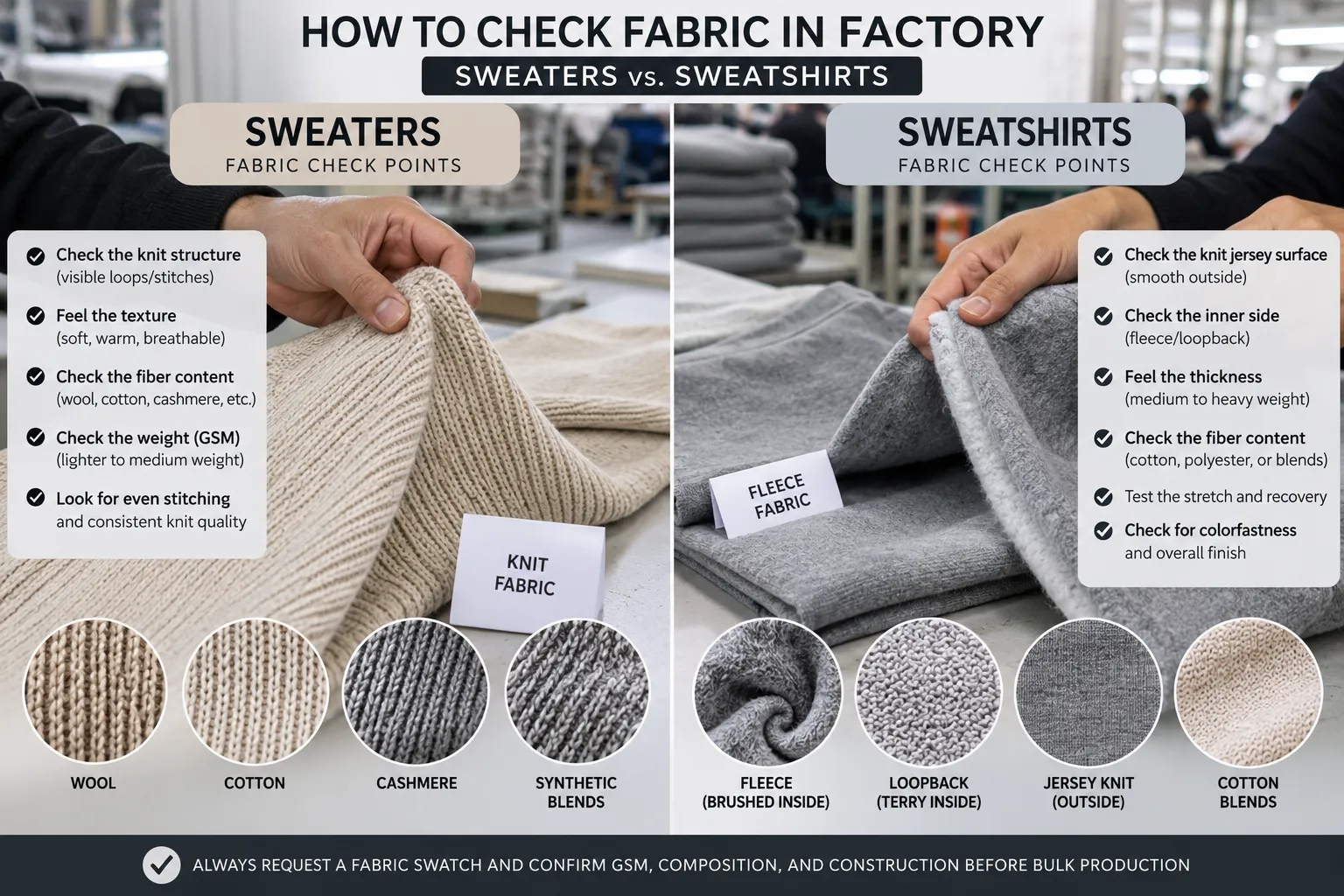 How to check fabric quality in factory